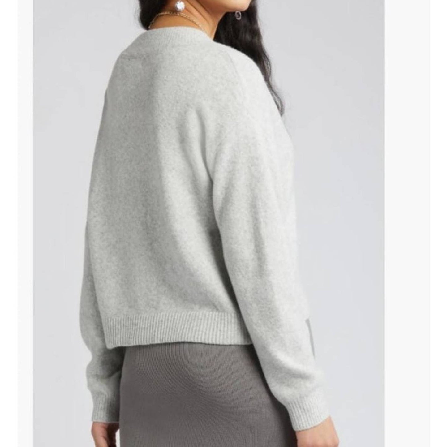 OPEN EDIT V-NECK SWEATER