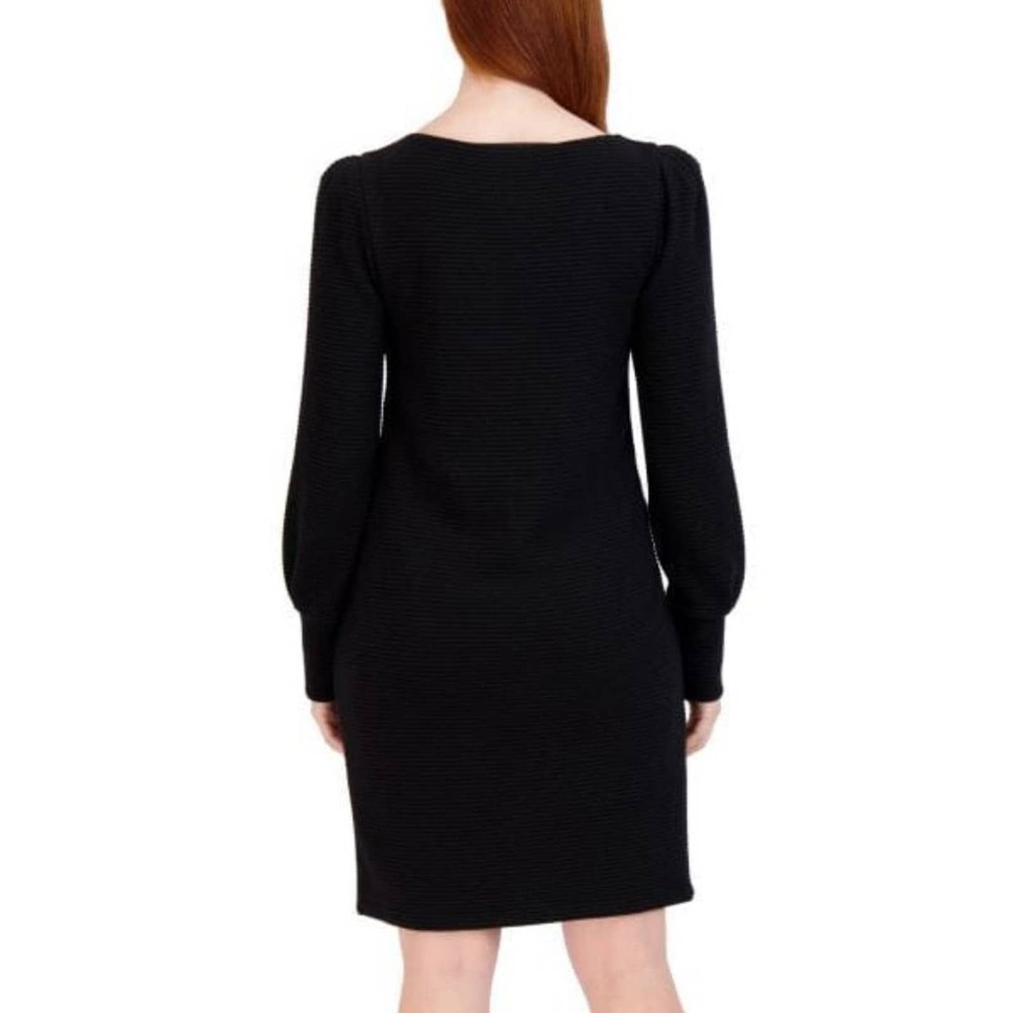 LONG SLEEVE BLACK SHEATH DRESS