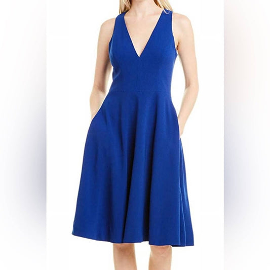 Dress the population A-Line V-Neck Midi Dress