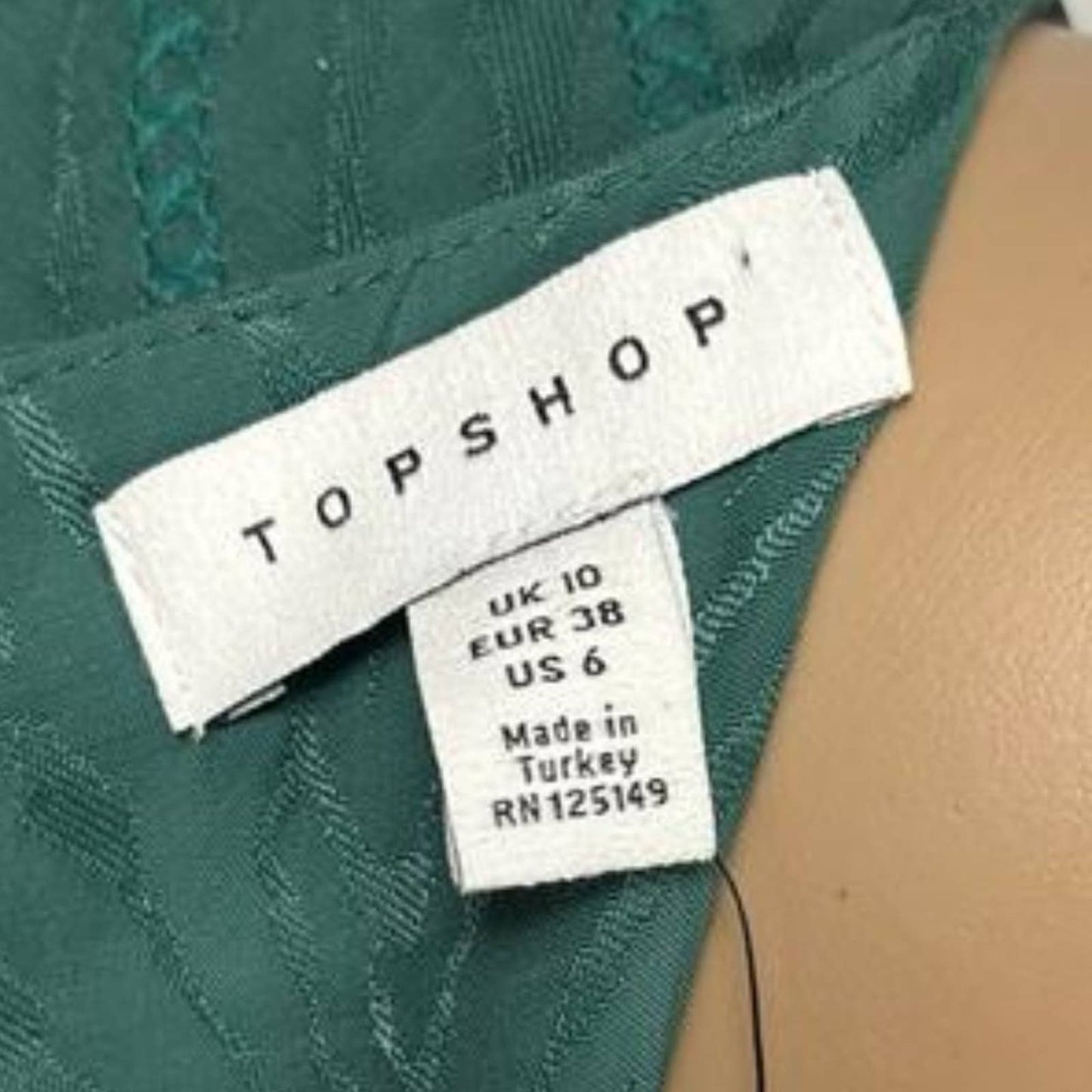 TOPSHOP GREEN DRESS