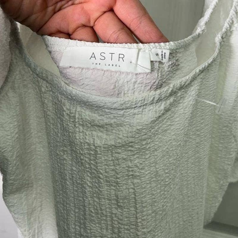 ASTR Puff Sleeve Textured Bodysuit