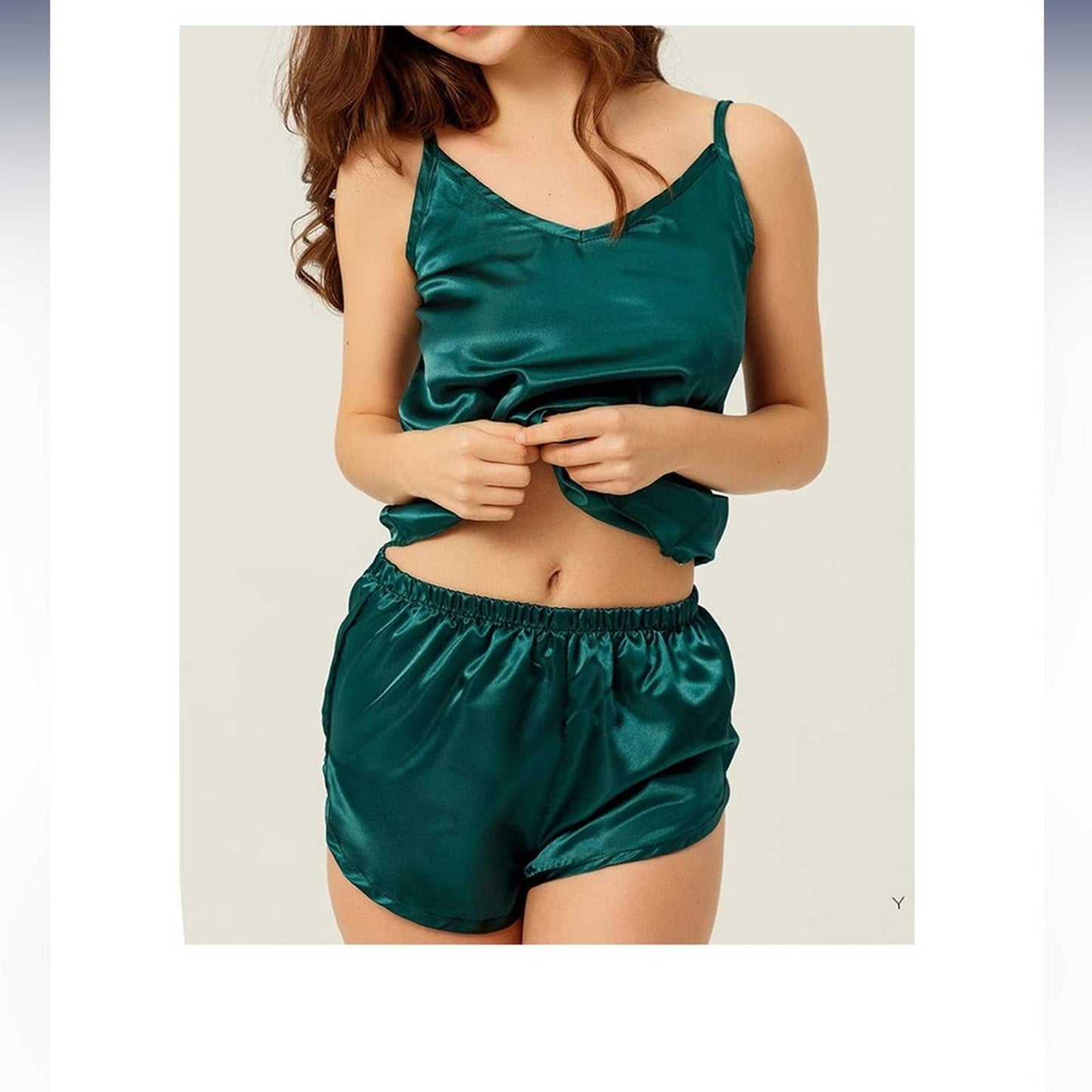 YIMANIE Womens Sexy Sleepwear Silky Satin Pajama.