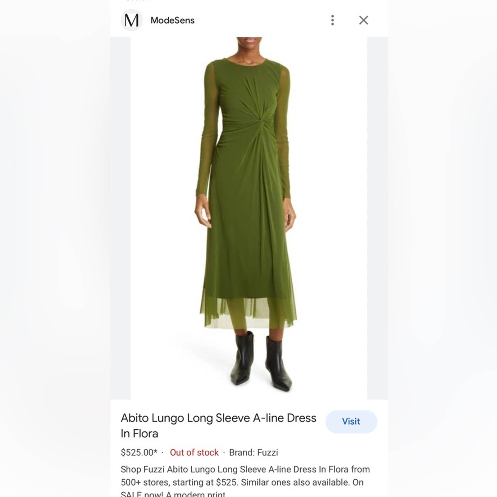 ABITO LUNGO LONG SLEEVE A-LINE DRESS IN FLORA NWOT – Queen's Deals - Foto 5