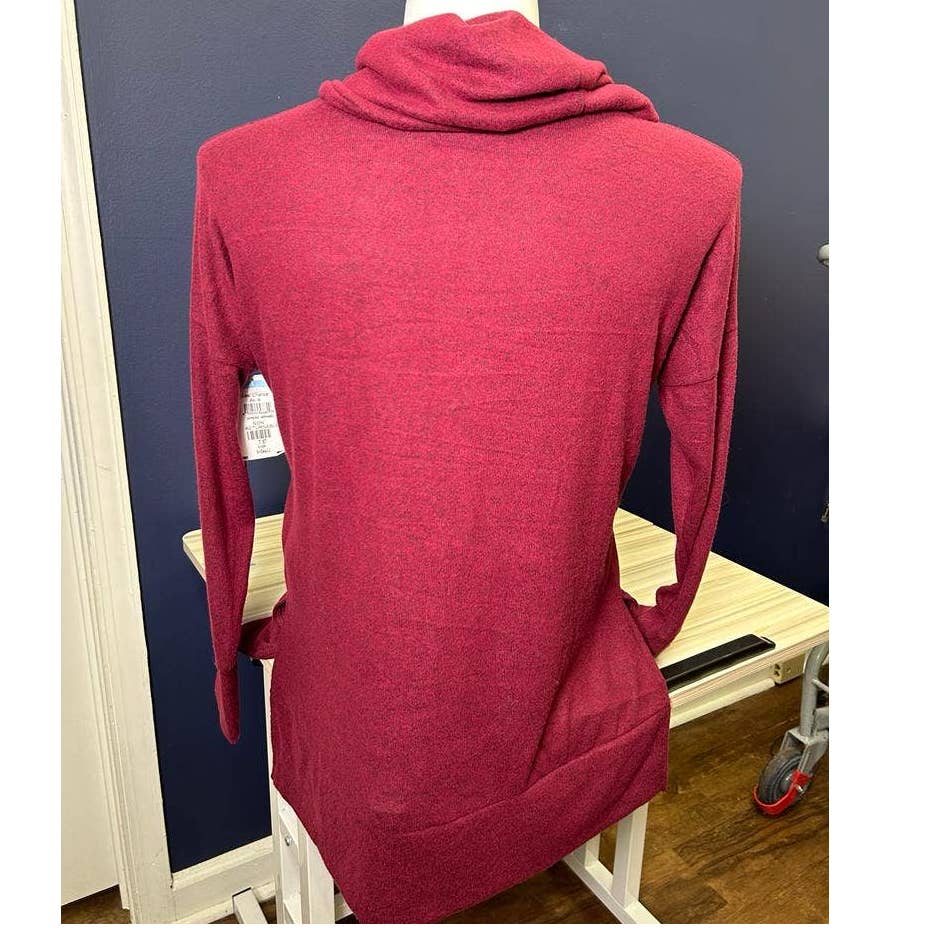 COWL NECK LONG SLEEVE TOP