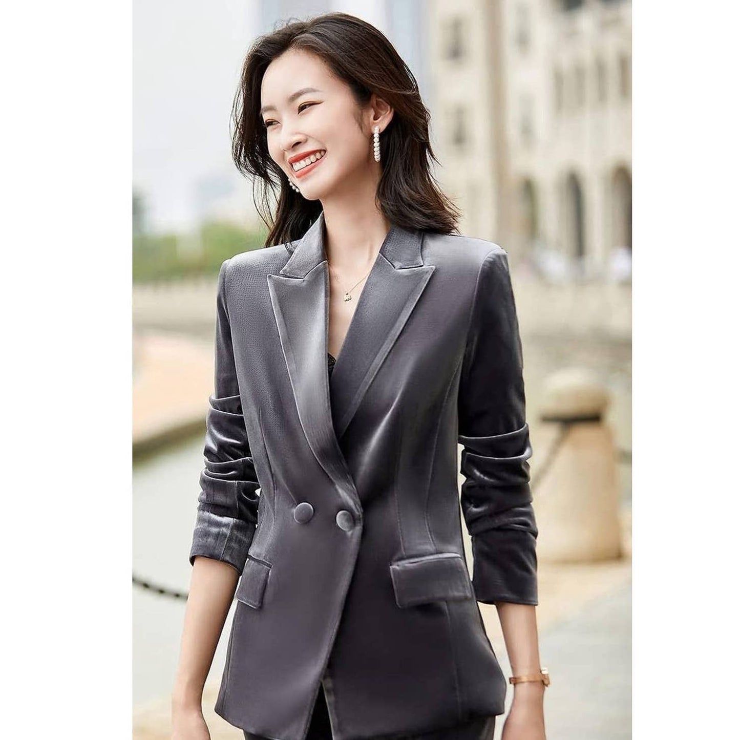 LISUEYNE Collection Velvet Blazer