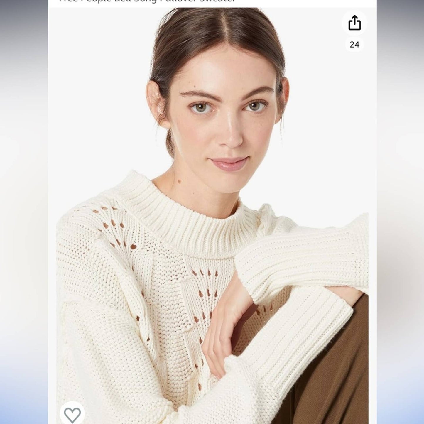 Free People Bell Song Pullover Sweater MWOT