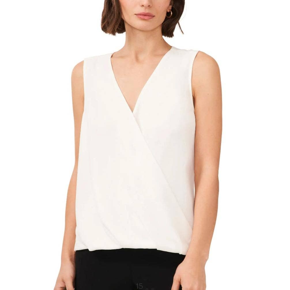 Surplice Sleeveless Top