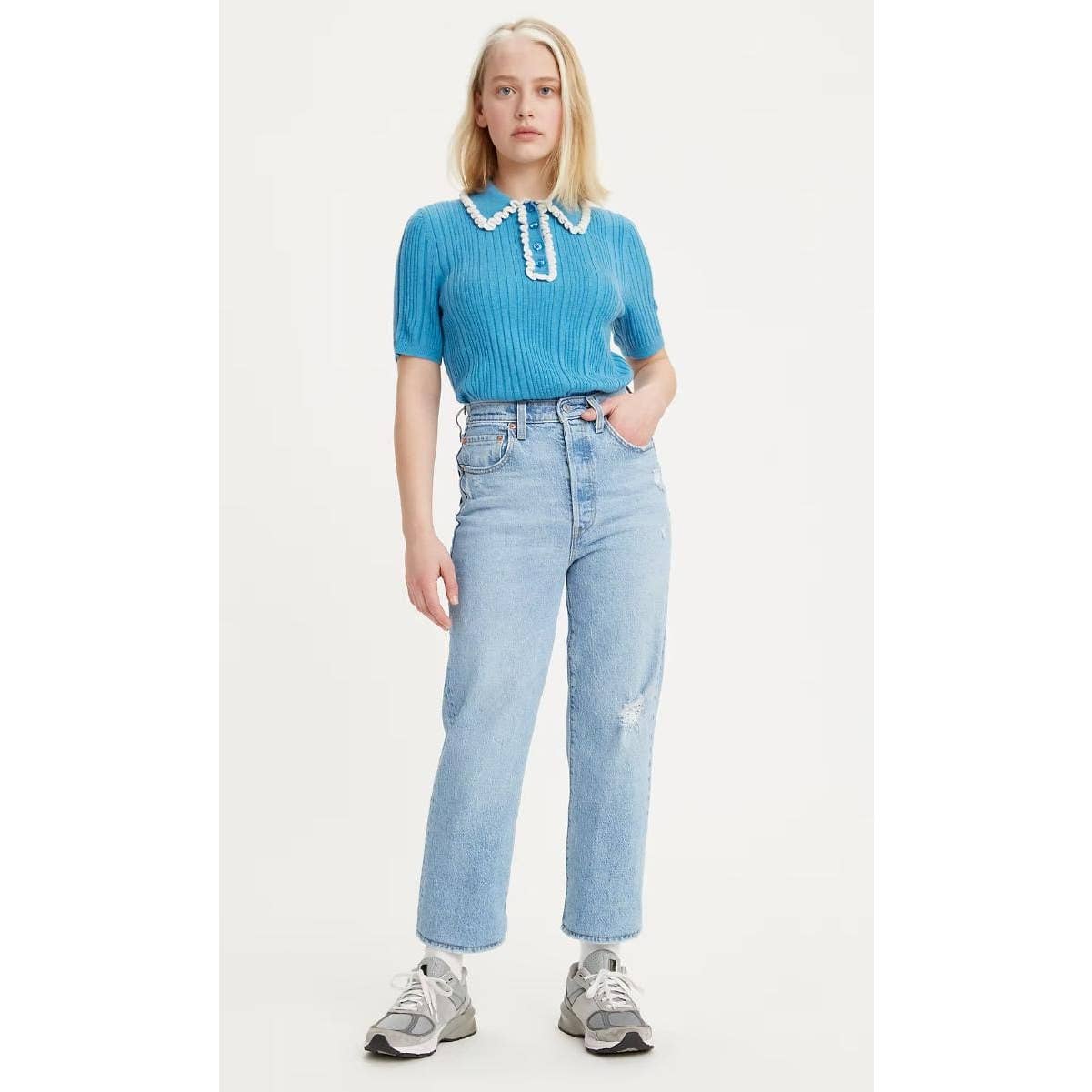 LEVI'S RIBCAGE STRAIGHT ANKLE JEANS