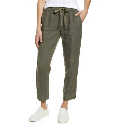 TULIP HEM LINEN PANTS