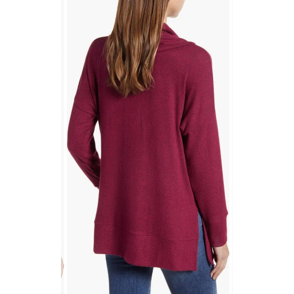 COWL NECK LONG SLEEVE TOP